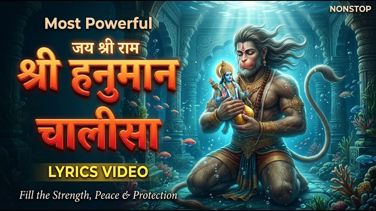 Nonstop🔱Shri Hanuman Chalisa | Powerful Chant for Strength, Peace & Protection🔱(Official Video)