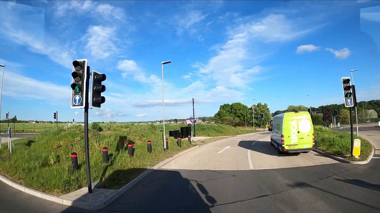 Driving through Yeovil, Somerset