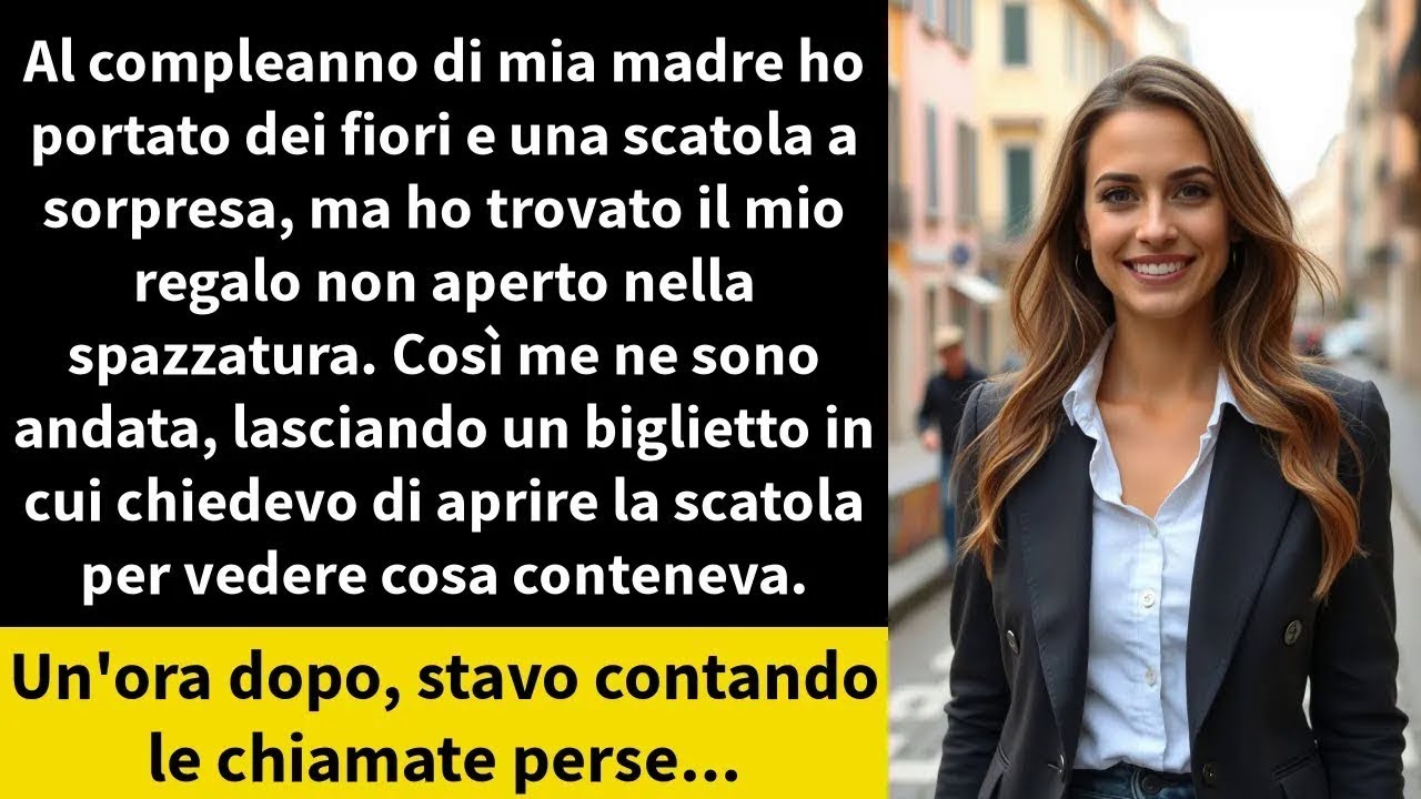 Al compleanno di mia madre ho portato dei fiori e una scatola a sorpresa, ma ho trovato il mio