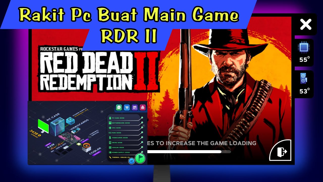 Rakit Pc Low spek, Buat main Game RDR II | Pc Creator 2