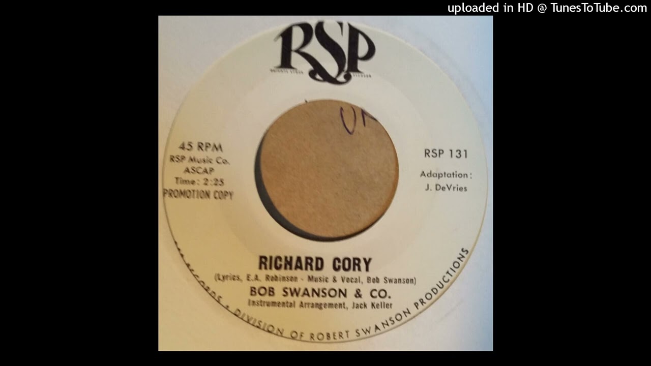 Bob Swanson & Co. - Richard Cory (Vocal) - 45 Rip