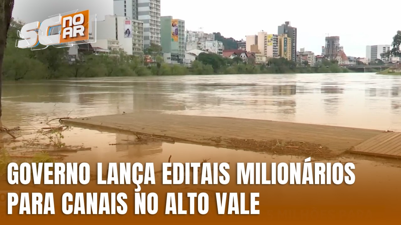 Governo de SC publica editais para obras fluviais no Alto Vale