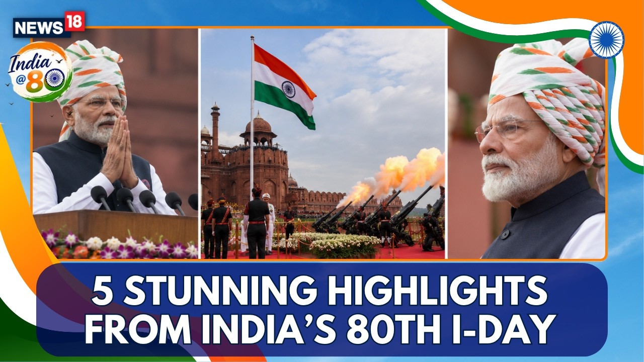 PM Modi Independence Day 2026 | Five Key Moments From Red Fort Celebrations | N18V | 4K Video