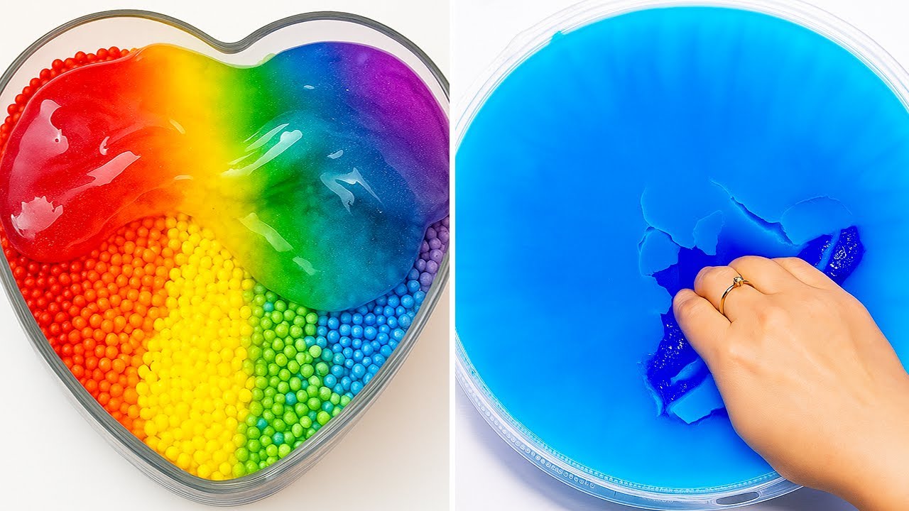 Расслабляющие АСМР-видео со слаймом для сна | Satisfying Slime No Talking ASMR 3743