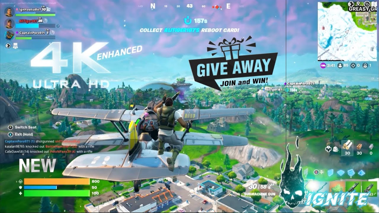 Fortnite NEW X-4 Stormwing planes part 2 Chapter 4 Season OG 4K UHDE Subscribe for giveaways