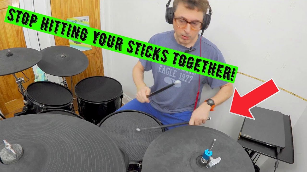 How to stop hitting your sticks together when playing on the hi hat