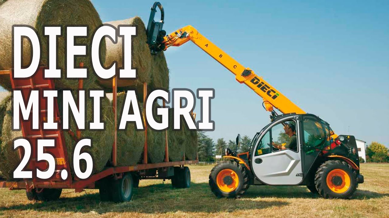 Робота навантажувача DIECI Mini Agri 25.6 на тваринницькому комплексі