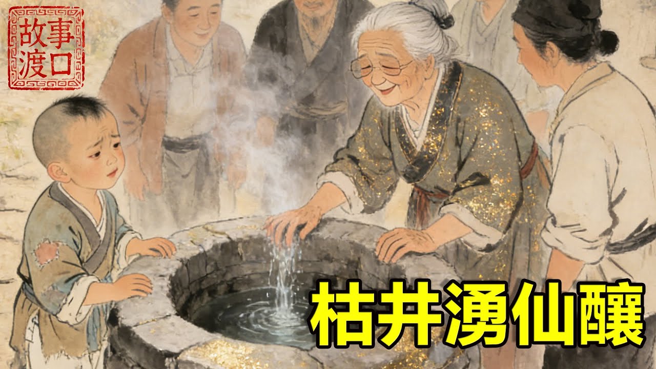 孤兒每日採野果換米養瞎眼祖母，被村人譏笑命苦，忽逢旱年唯他家井水不枯，還湧出甘甜仙釀！【故事渡口】#民間故事 #故事分享 #善有善報