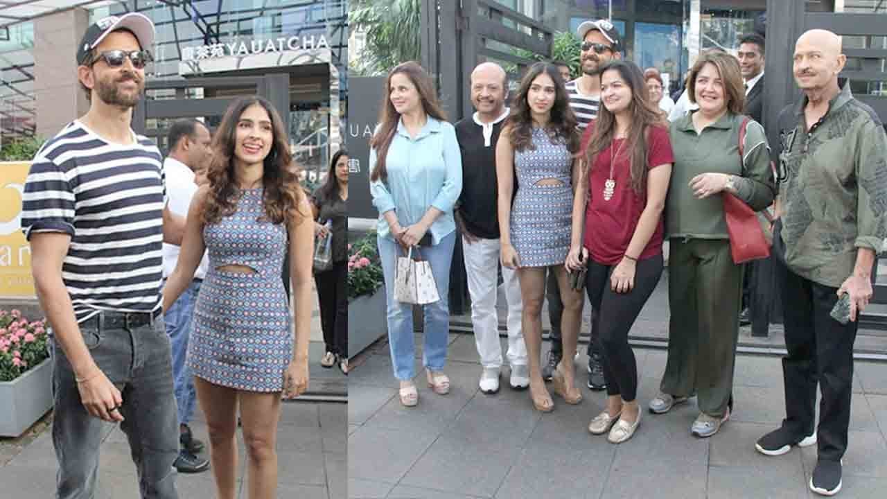 Hrithik Roshan With Sister Pashmina Roshan Who Will soon Be Launched into Bollywood By Family