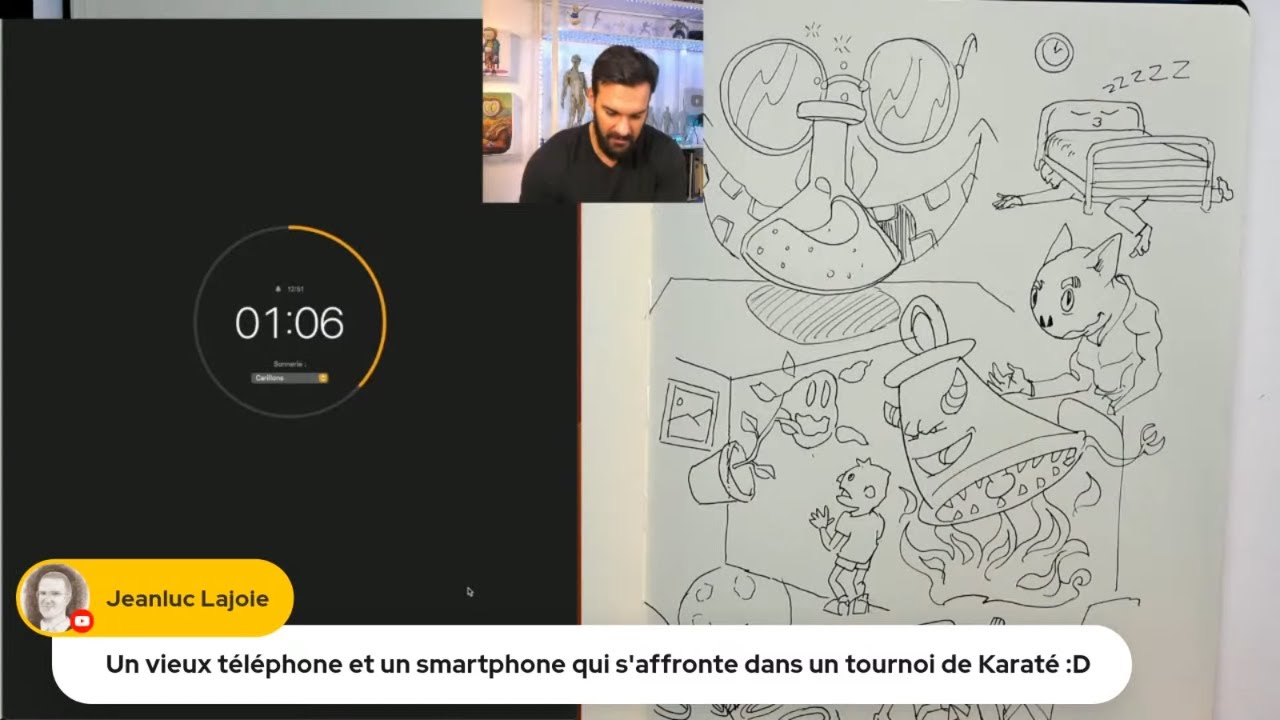 DESSINER DES IDÉES ALÉATOIRES EN 3 MINUTES (jeu de dessin sympa à faire en groupe)