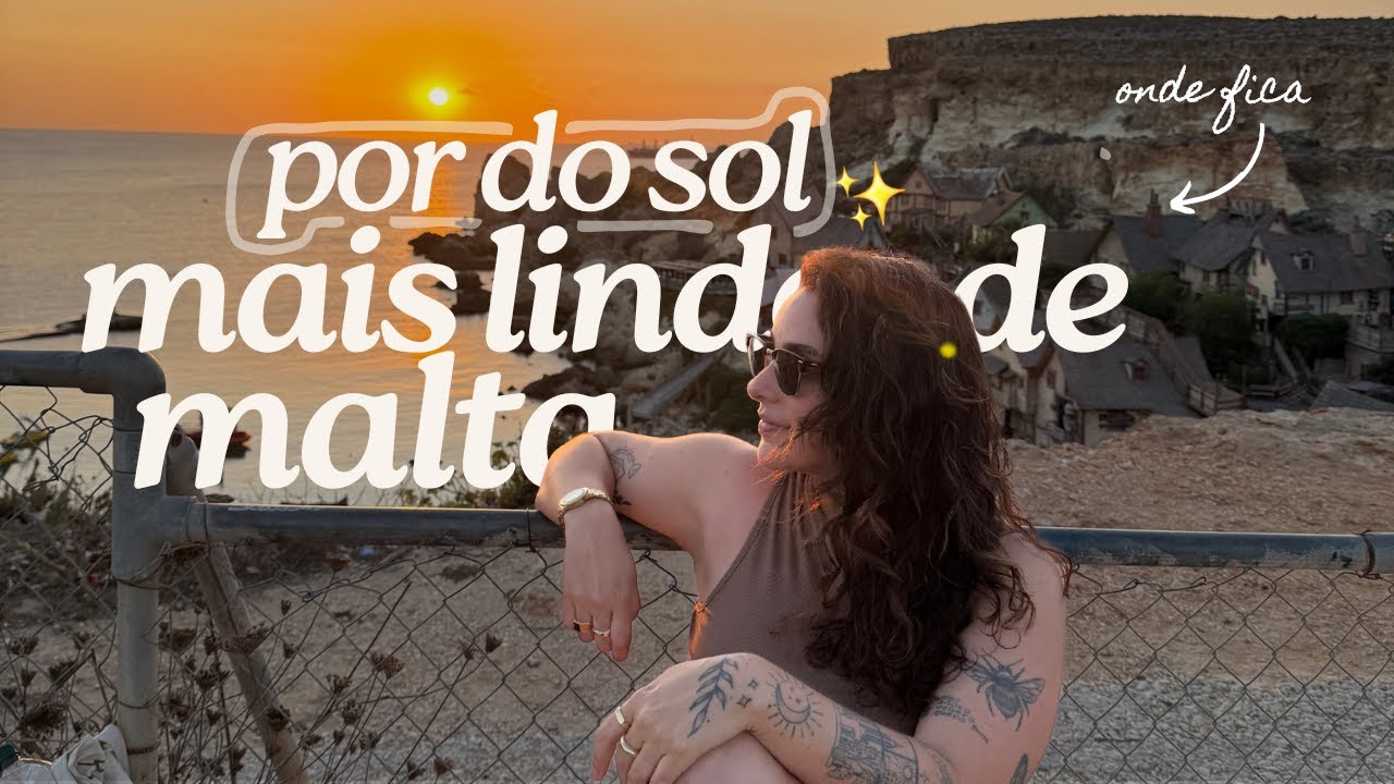 2 dias comigo em Malta | St. Julian’s, Popeye Village, drinks e Valletta à noite ✨