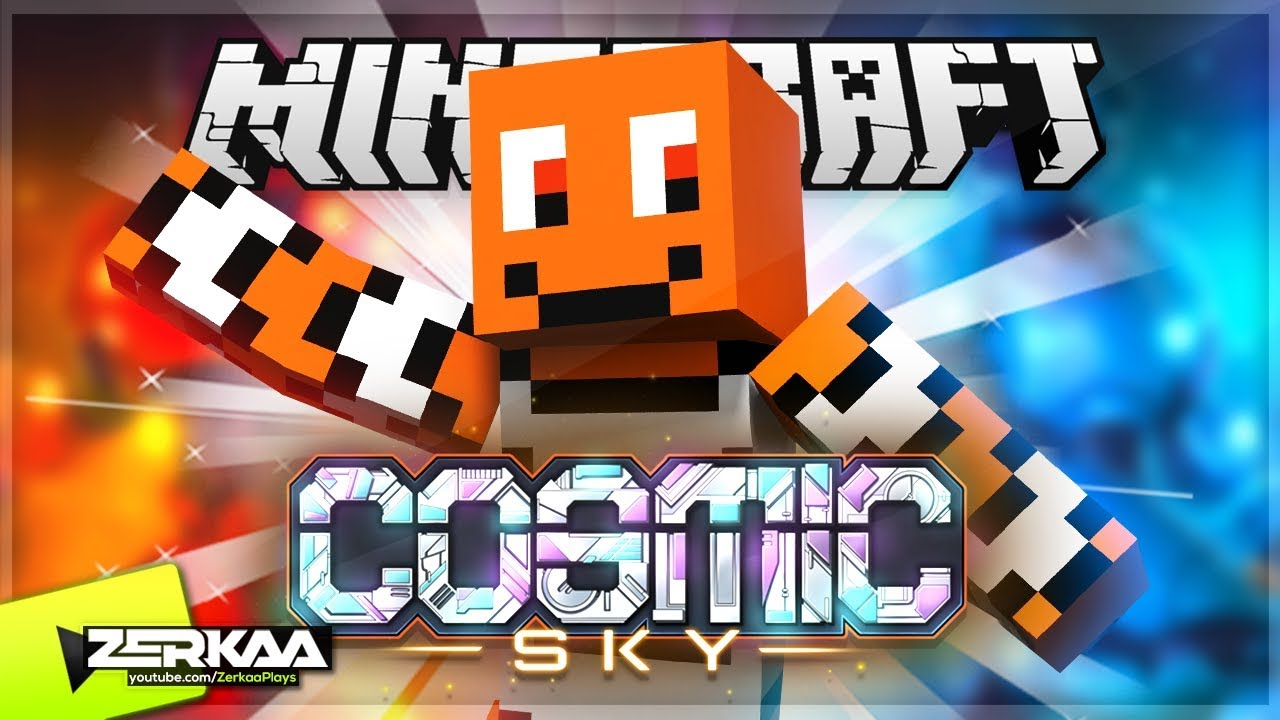 🔴 RED TEAM VS BLUE TEAM! (Minecraft Cosmic Skyblock #1)