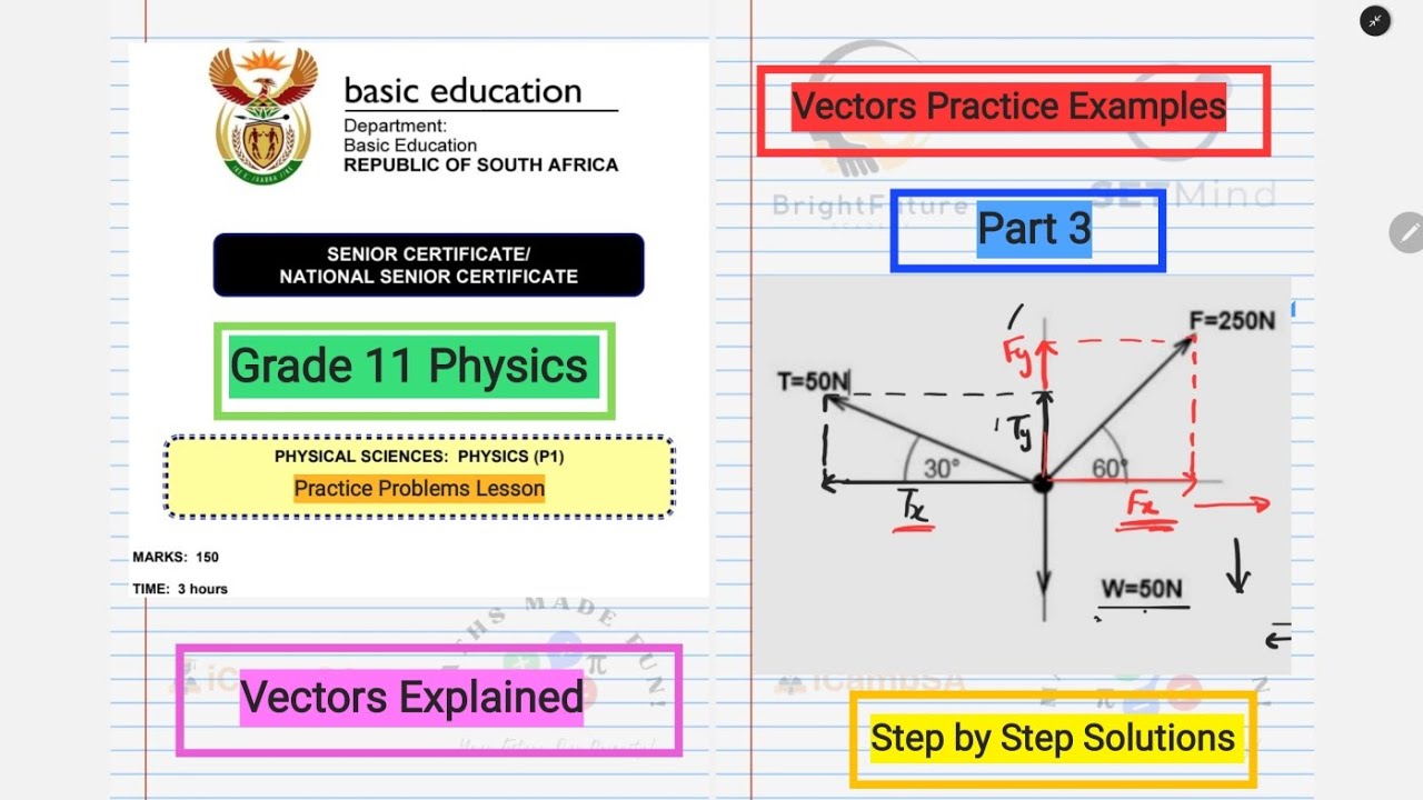 Master Vectors in 2D: Grade 11 Physics Practice & Homework Examples | Part 3