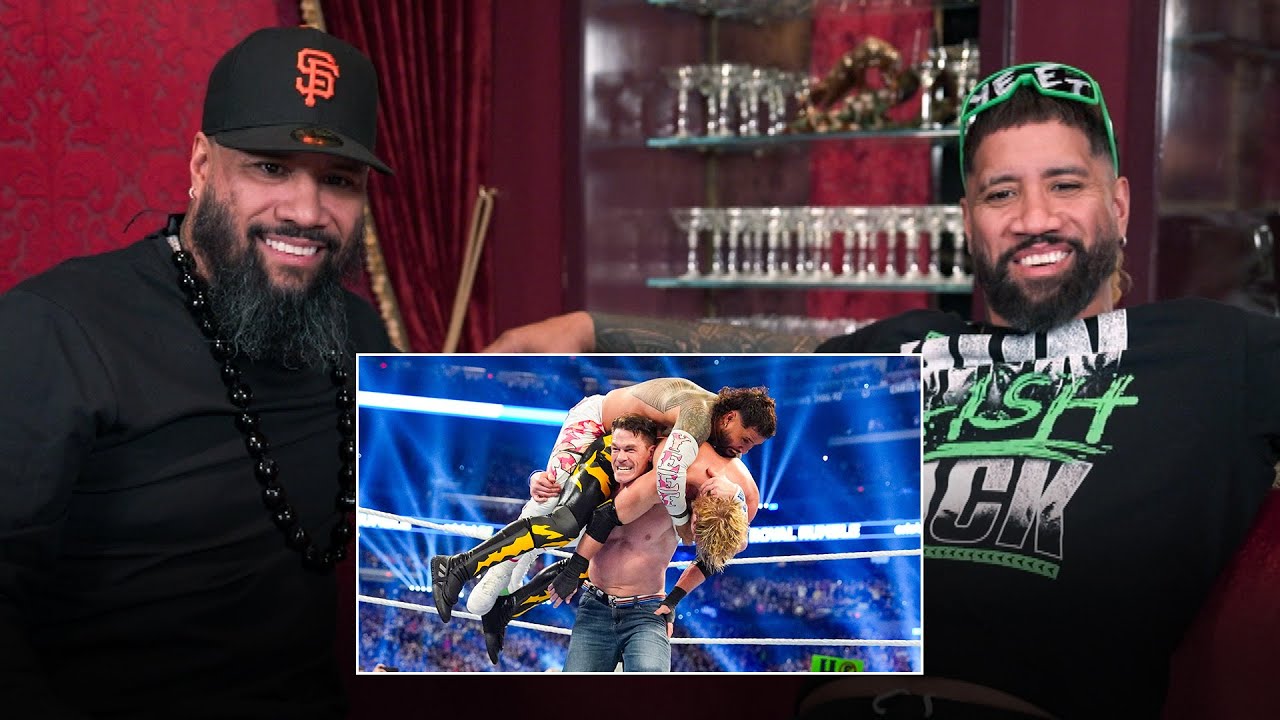 The Usos, AJ Styles, Sami Zayn and Carmelo Hayes react to 2025 Men’s Royal Rumble: WWE Playback