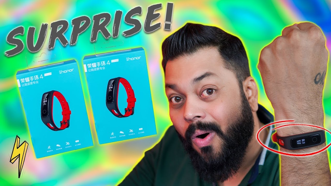Honor Band 4 Running Smart Fitness band Unboxing & Quick Review ⚡ And..A Surprise For You!