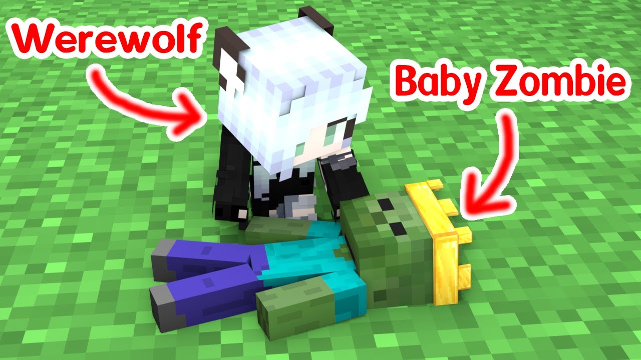 BABY ZOMBIE PRINCE and Werewolf - Minecraft Animation