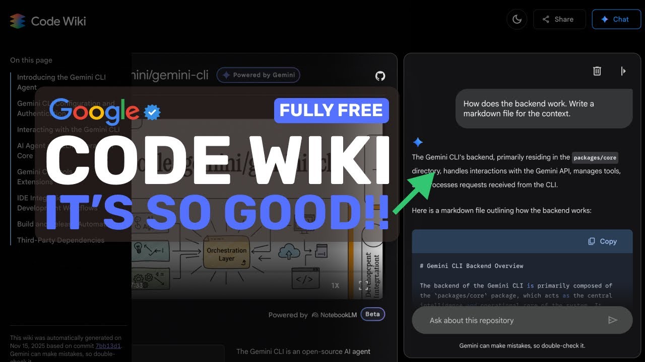 Gemini CodeWiki от Google: ЭТО ДЕЙСТВИТЕЛЬНО ОЧЕНЬ КРУТО И БЕСПЛАТНО!