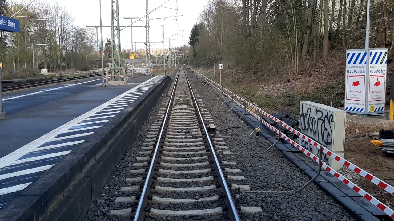 Führerstandsmitfahrt S6 von FFW bis FGK viergleisiger Ausbau Baufortschritt 04.2021