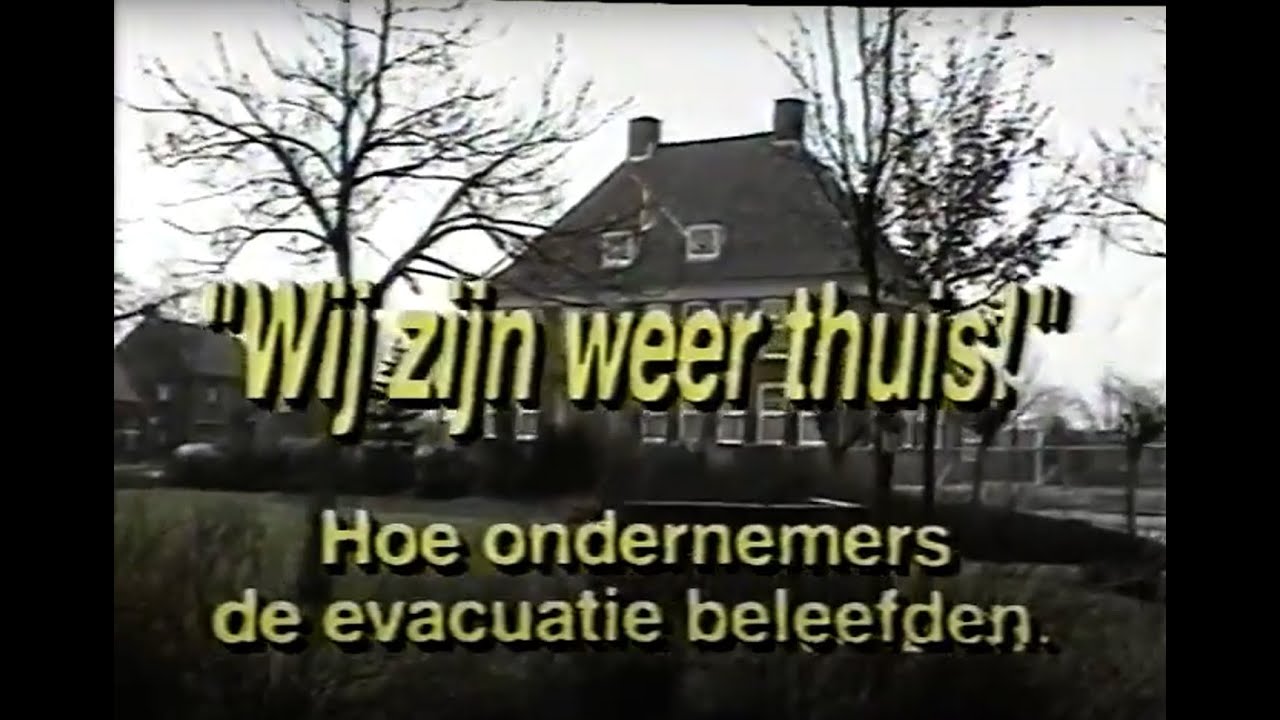 Opheusden na de evacuatie hoogwater 1995 WVO/OVO