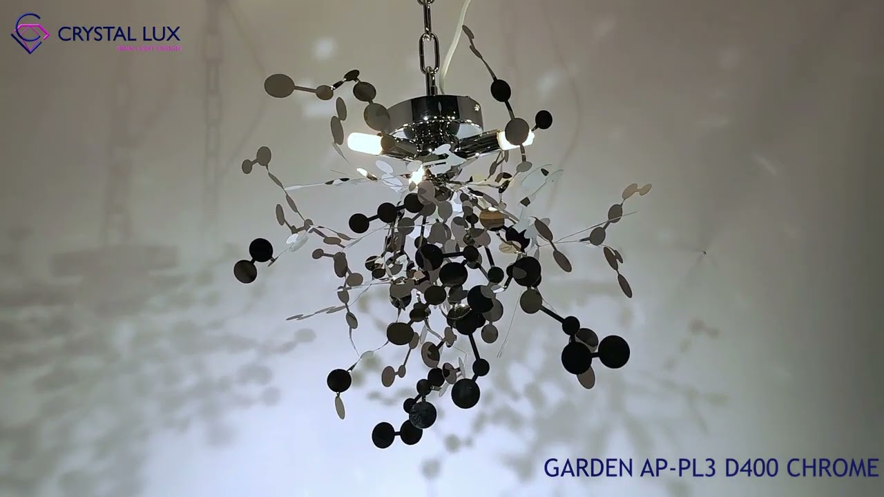 Настенное бра Crystal Lux Garden GARDEN AP-PL3 D400 CHROME