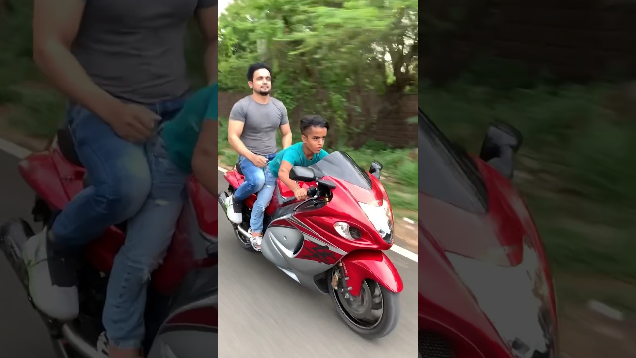 kisi ko CHOTA nahi samjhna 😎#farazstuntrider #superbikes #bikers #hayabusa