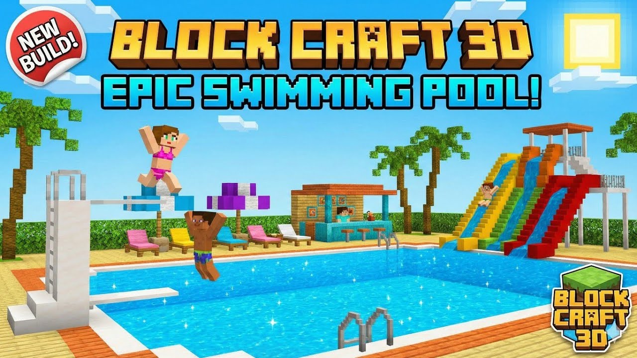Block Craft 3D Mobile Gameplay  -Swimming Pool-