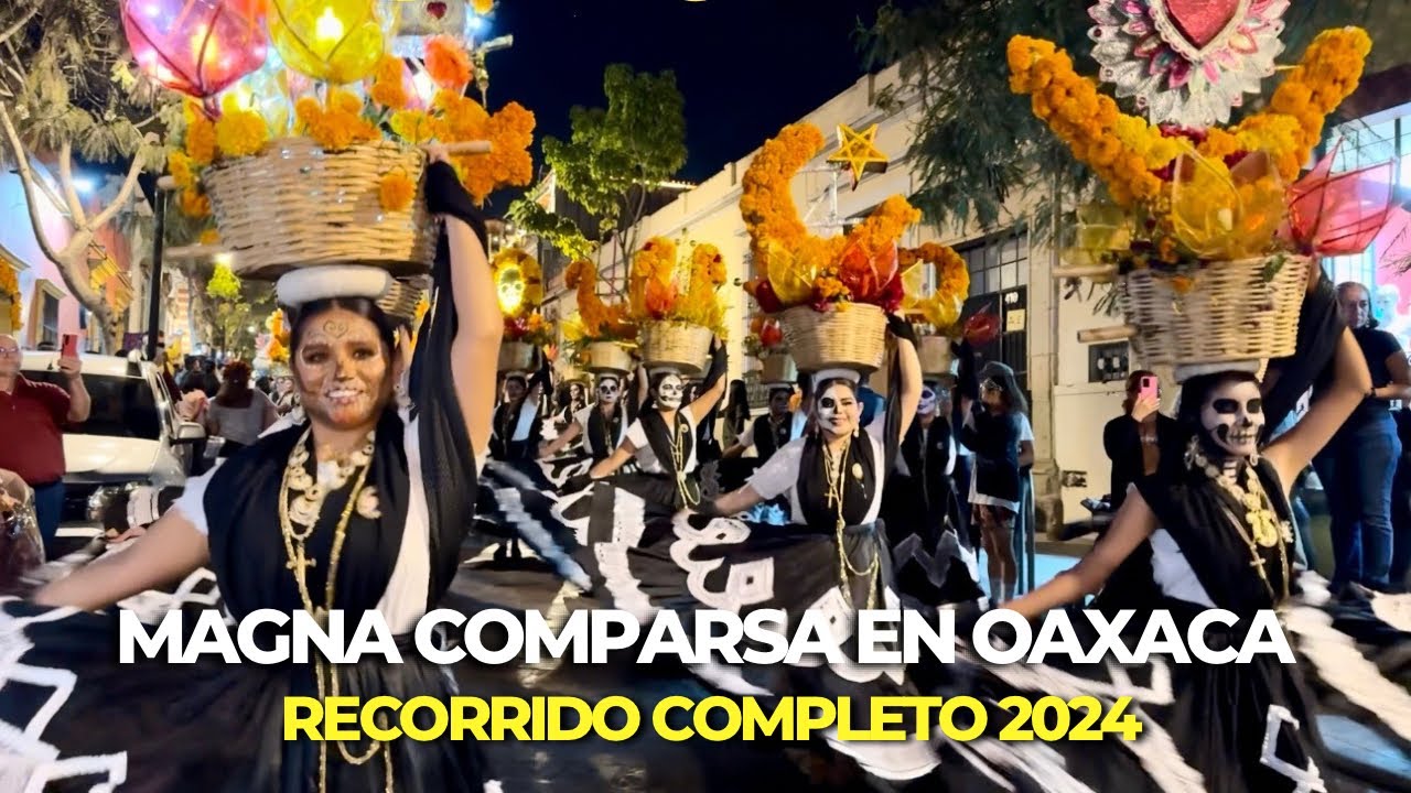 MAGNA COMPARSA en la CIUDAD DE OAXACA 🟠💀 así se vive el día de muertos en OAXACA