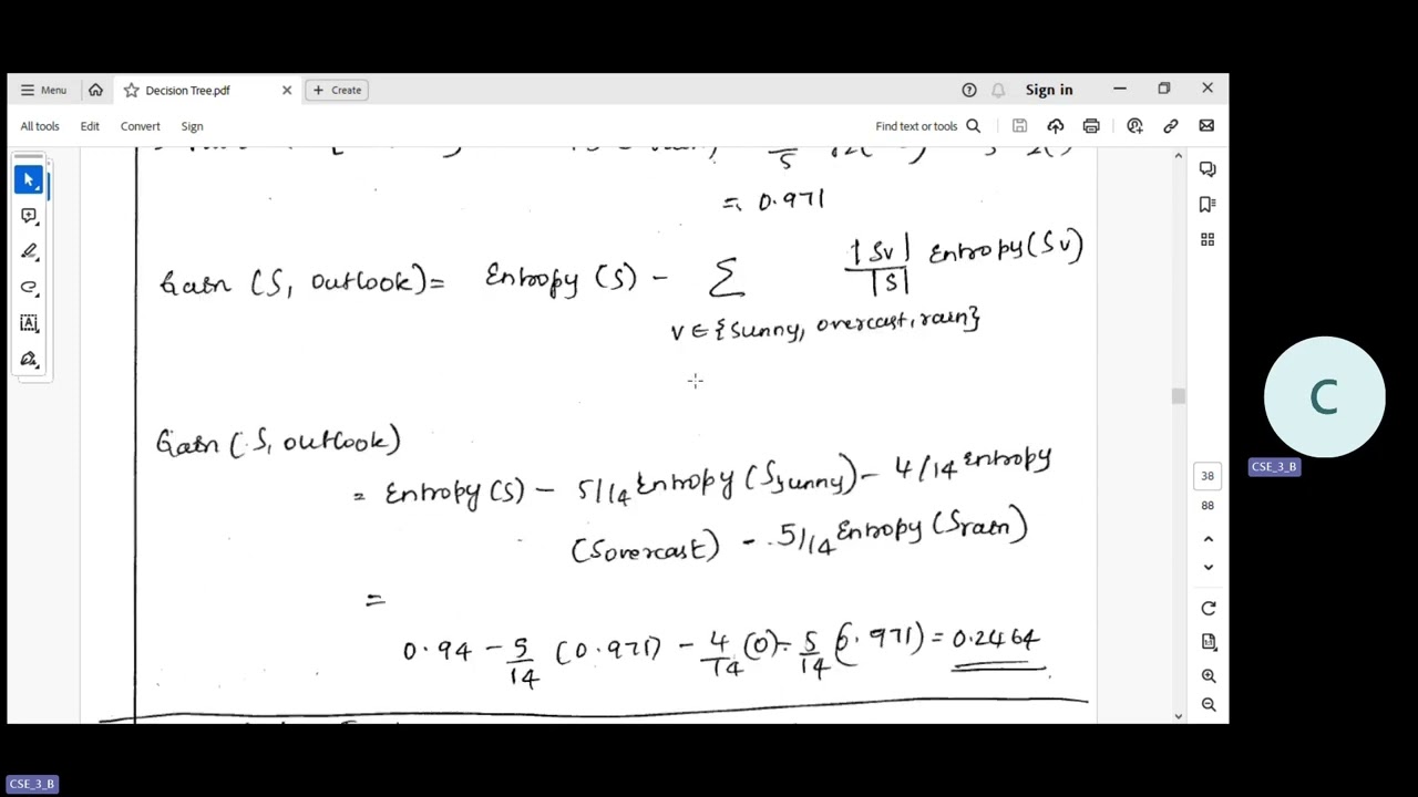 ID3  Decision Tree Problem