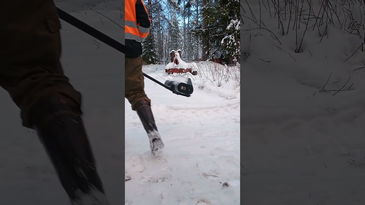 Brucke sähköinen lumilapio testissä 