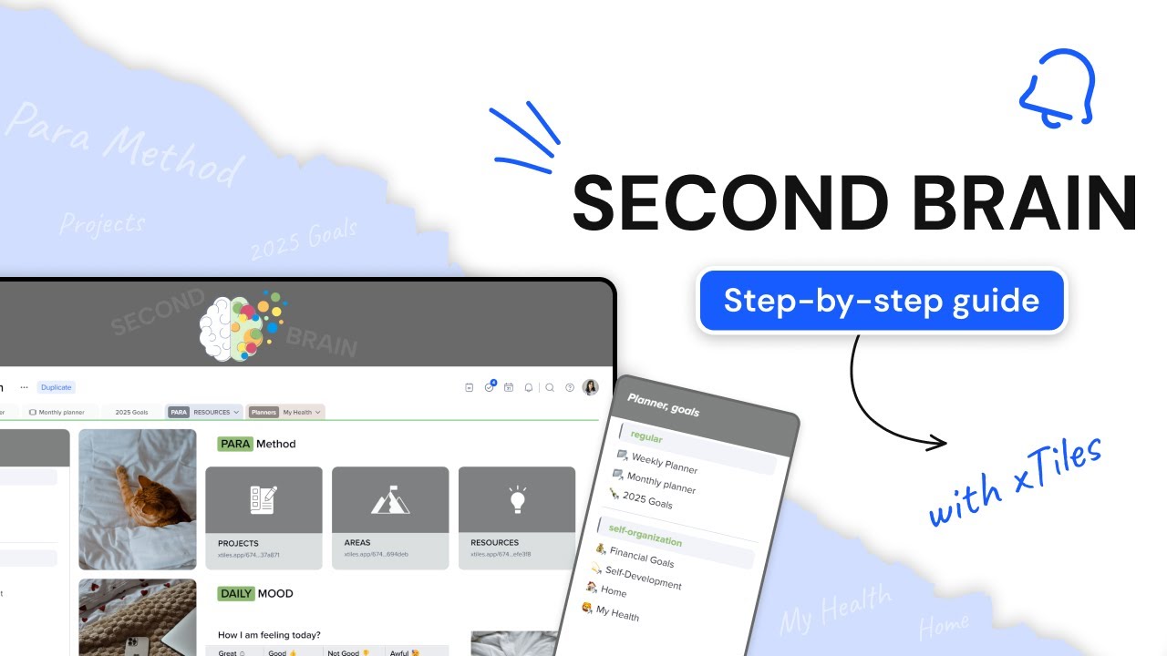 Second Brain: Organize Your Projects, Ideas, and Tasks Easily!