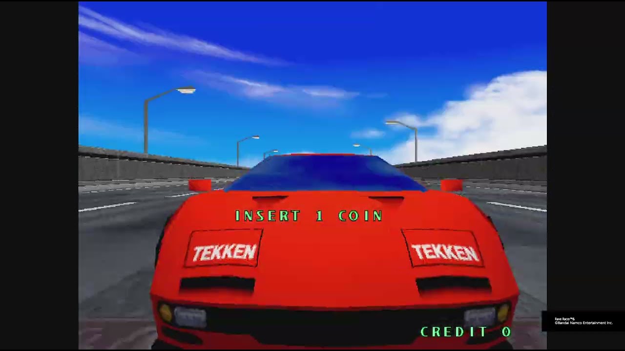 [Аркадные архивы 2] Rave Racer. Режим гонки: суперсложный (Горы). 1-е место.