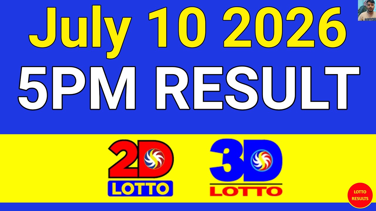 5PM Lotto Result Today July 10 2025 | Swertres EZ2 #3Dlotto