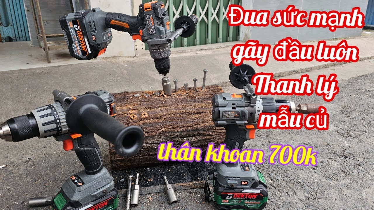 💥🔥 Test m&aacute;y Dekton g&atilde;y đầu lu&ocirc;n, thanh l&yacute; m&aacute;y m&atilde; củ,pin 6095 pro dekton qu&aacute; đẹp | Hồng Nhi&ecirc;n