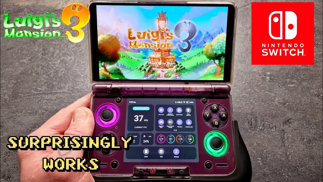 Luigi's Mansion 3 (Nintendo Switch) - Ayn Thor Gameplay 