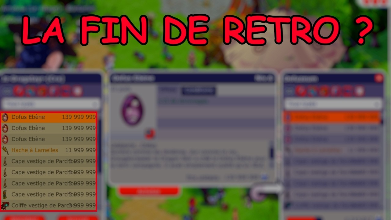 DOFUS RETRO LES SERVEURS SOUFFRENT