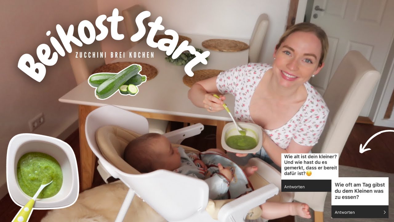 Beikost  & Brei Start Baby 5 Monate | Zucchini Brei Rezept | Erfahrungen & Tipps