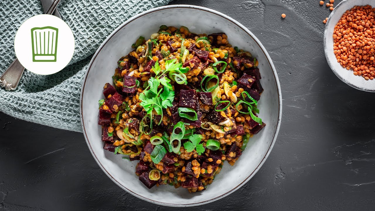 Rote-Linsen-Salat mit Roter Bete | Chefkoch
