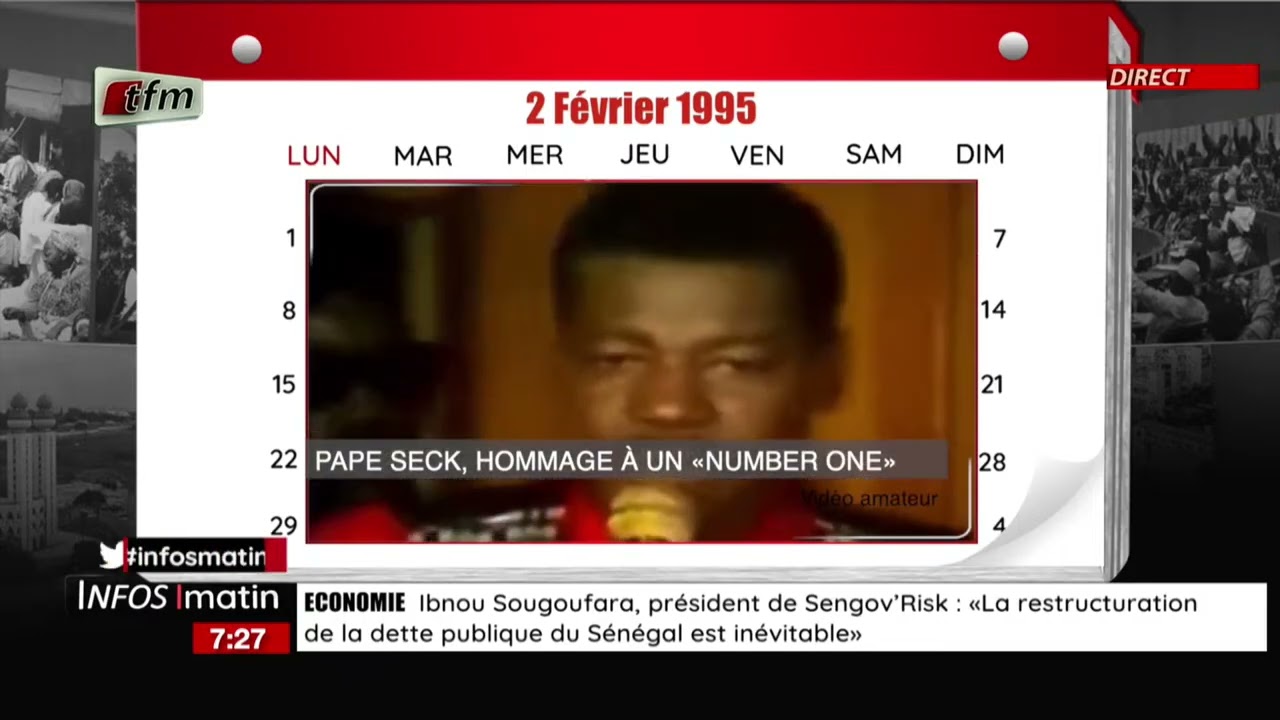 1 jour au Sénégal | 2 février 1995 : PAPE SECK, HOMMAGE À UN 
