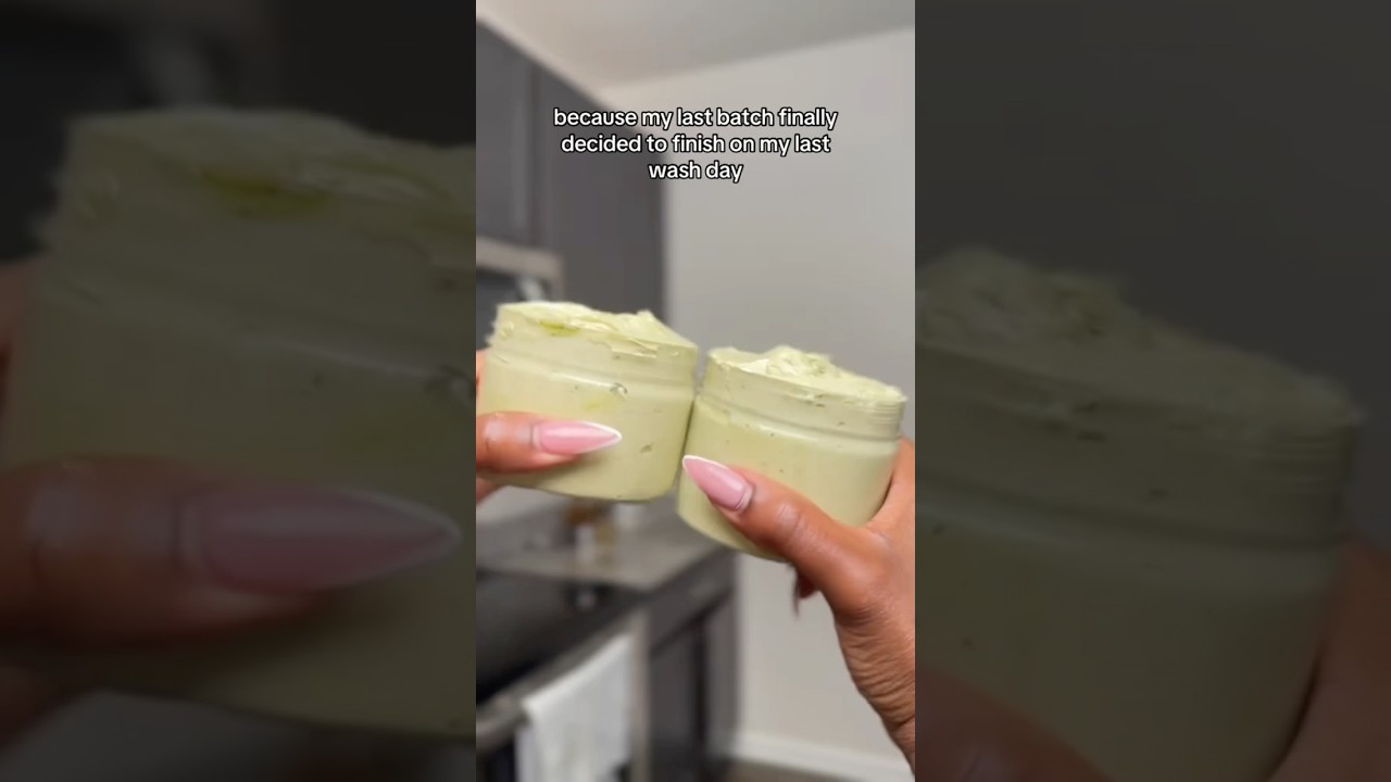 DIY Aloe Vera Hair Growth Butter ✨ #naturalhair #4chair #hairgrowth #diy