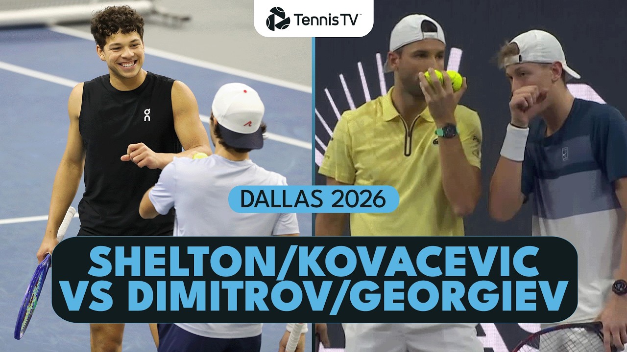 Kovacevic & Shelton vs Dimitrov & Georgiev FUN Doubles Match! | Dallas 2026