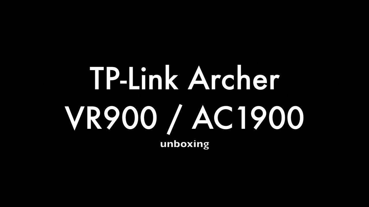 TP Link Archer VR900 : AC1900 unboxing PL