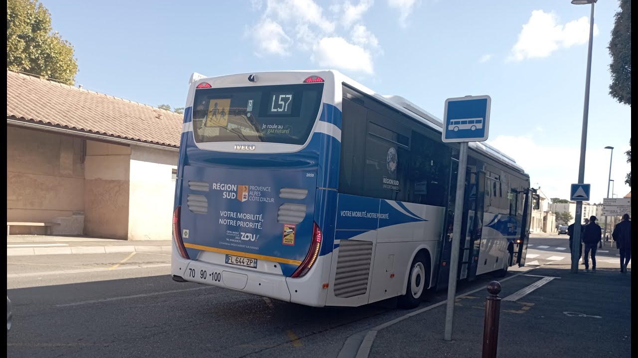 [ZOU !] Iveco Crossway Line GNV €6 sur la ligne 57/707 destination ST REMY DE PCE REPUBLIQUE