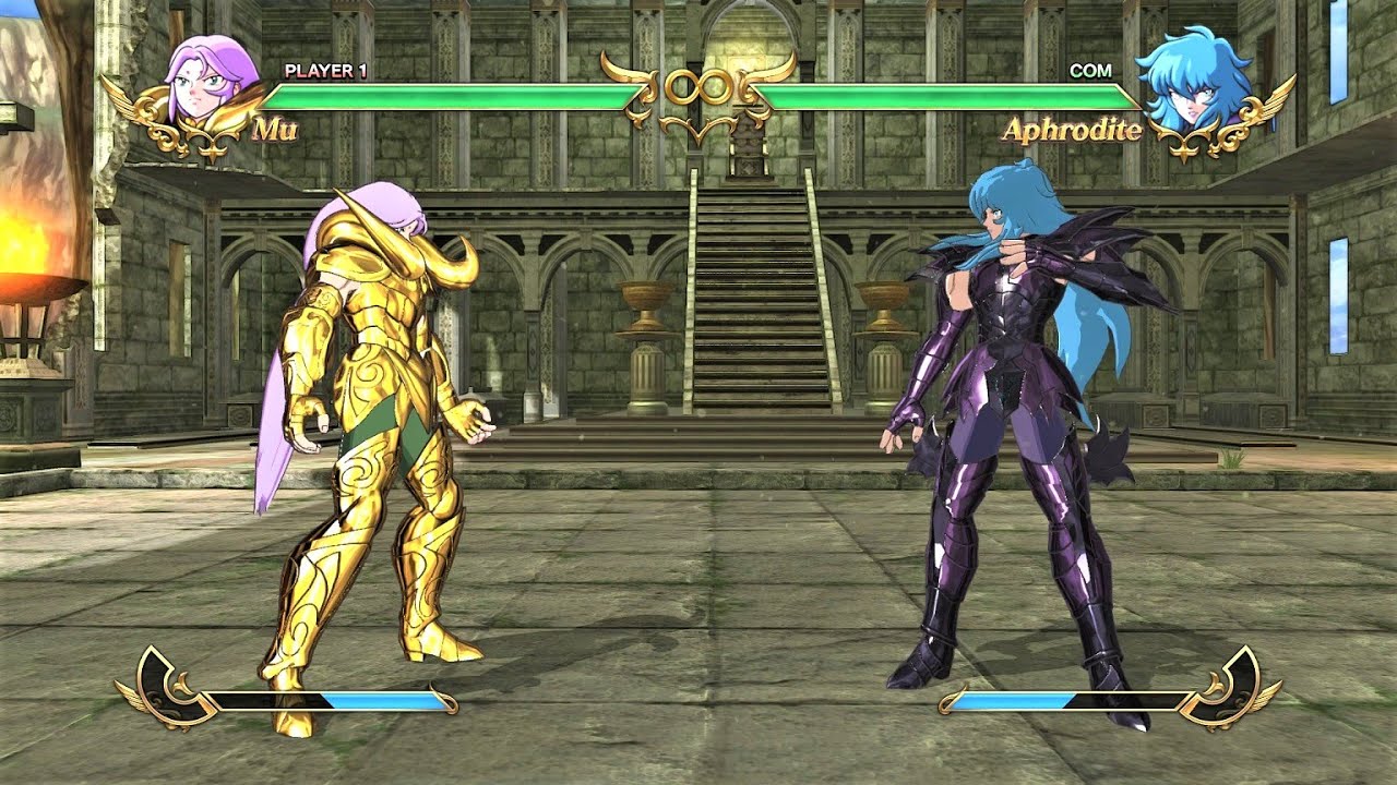 Aries Mu vs Surplice Pisces Aphrodite (Hardest AI) - Saint Seiya: Soldiers' Soul