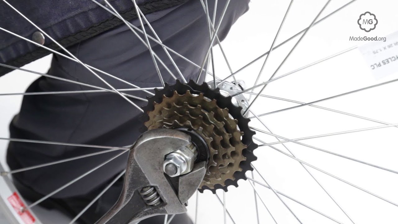 Retirer une roue libre de vélo