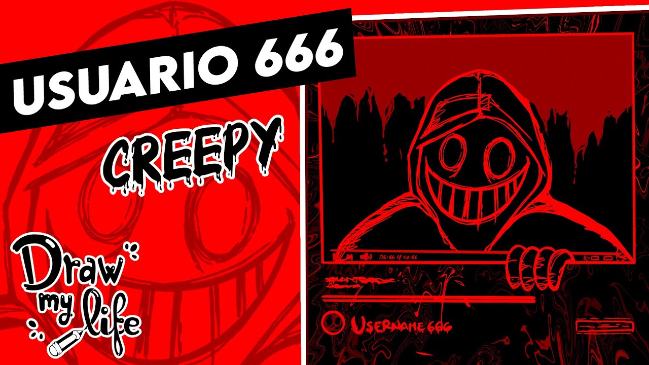 USUARIO 666: La historia del canal de YouTube más terrorífico 🩸 😨  | Draw My Life en Español