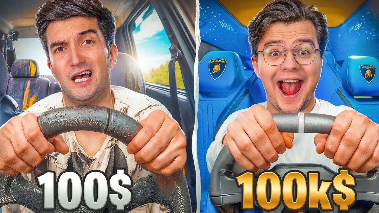 MASINA de 100$ vs MASINA de 100.000$ !