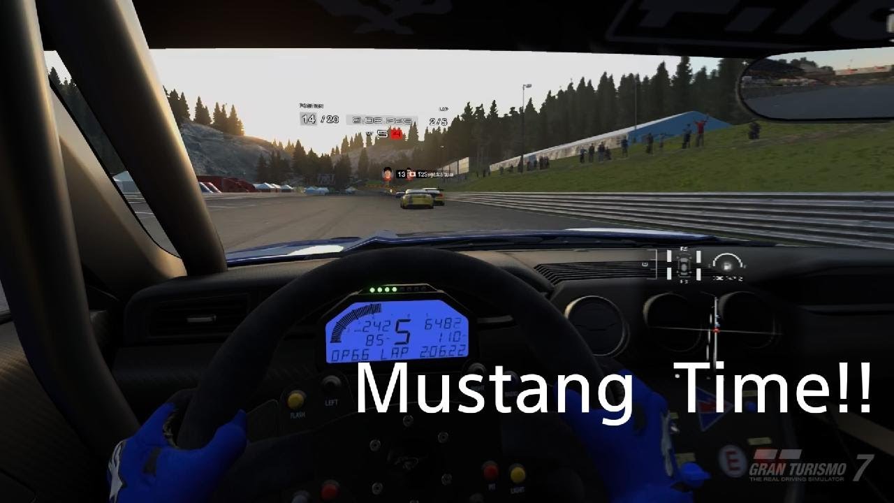 Gran Turismo 7 Mustang at Trial Mountain