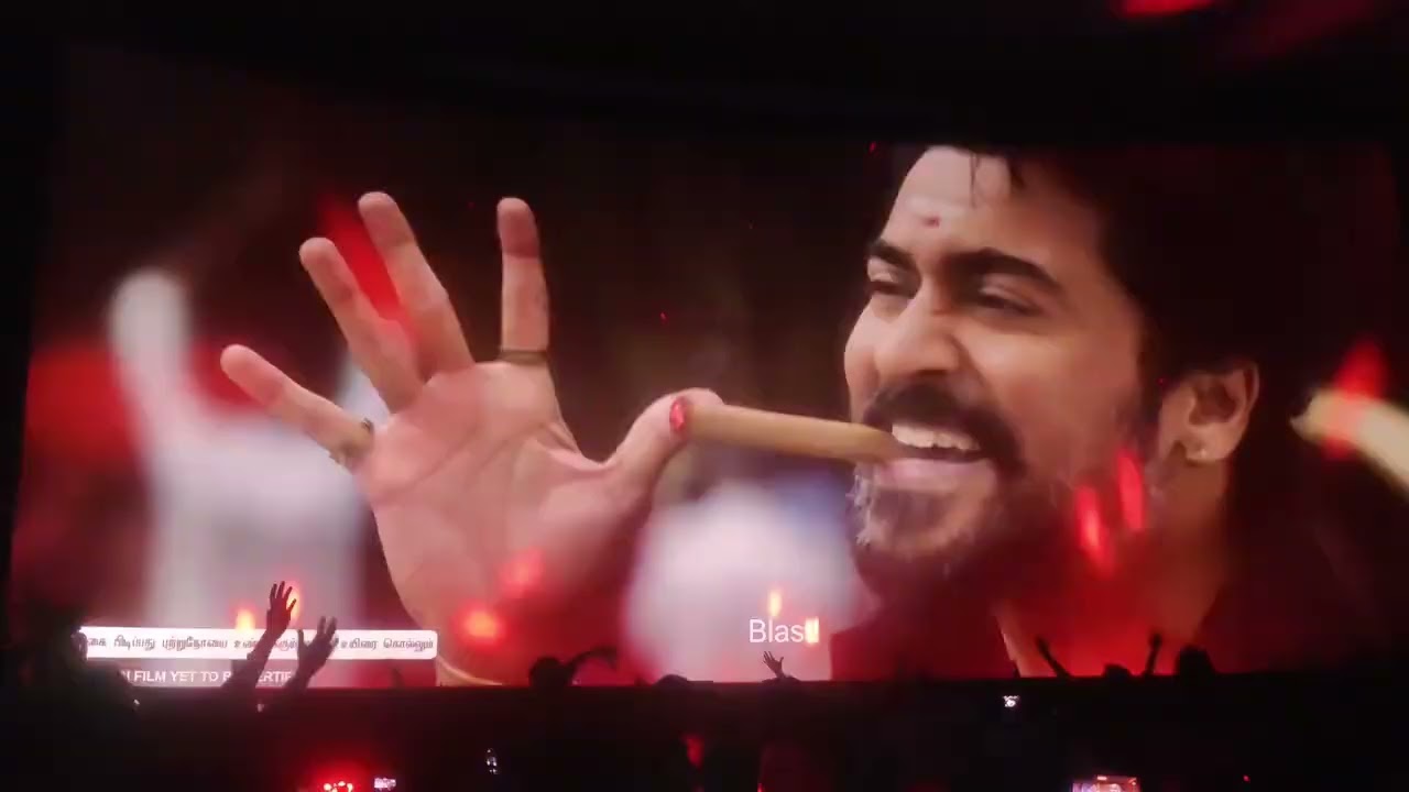Karuppu teaser at Kamala cinima during anjaan re-release 