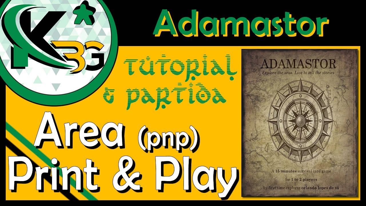 ⚓Adamastor⚓ | Tutorial, Reseña & Partida🔍 | ✂ Area Print and Play ✂