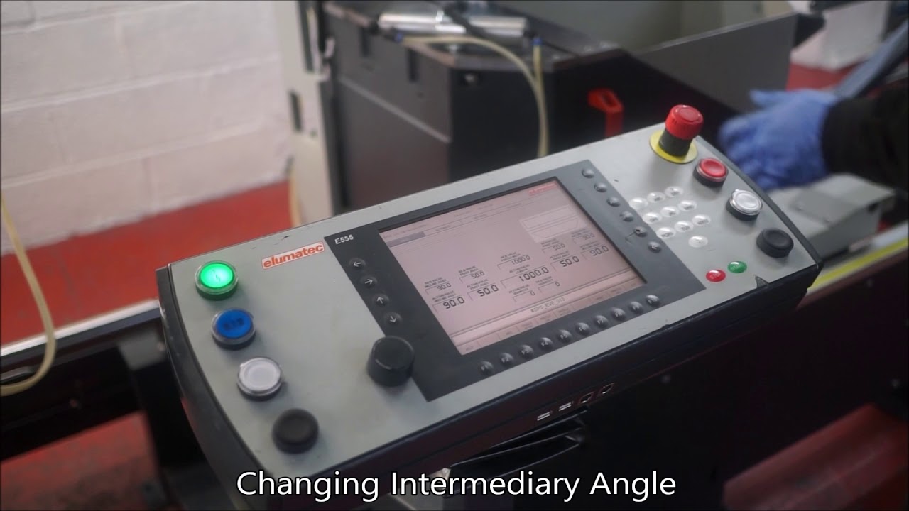 How to use the Elumatec e555 on a DG 104 Double Mitre Saw - Window Machinery Search